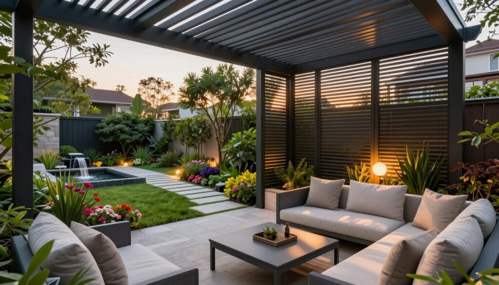louvered pergola